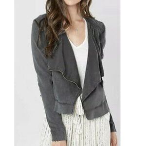 Free People knit moto jacket